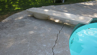 pool deck crack repair