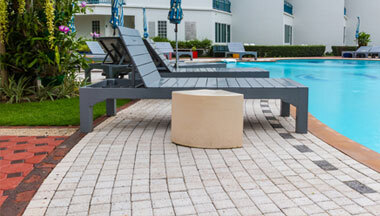 pavers over concrete pool deck