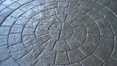 stamped concrete overlay